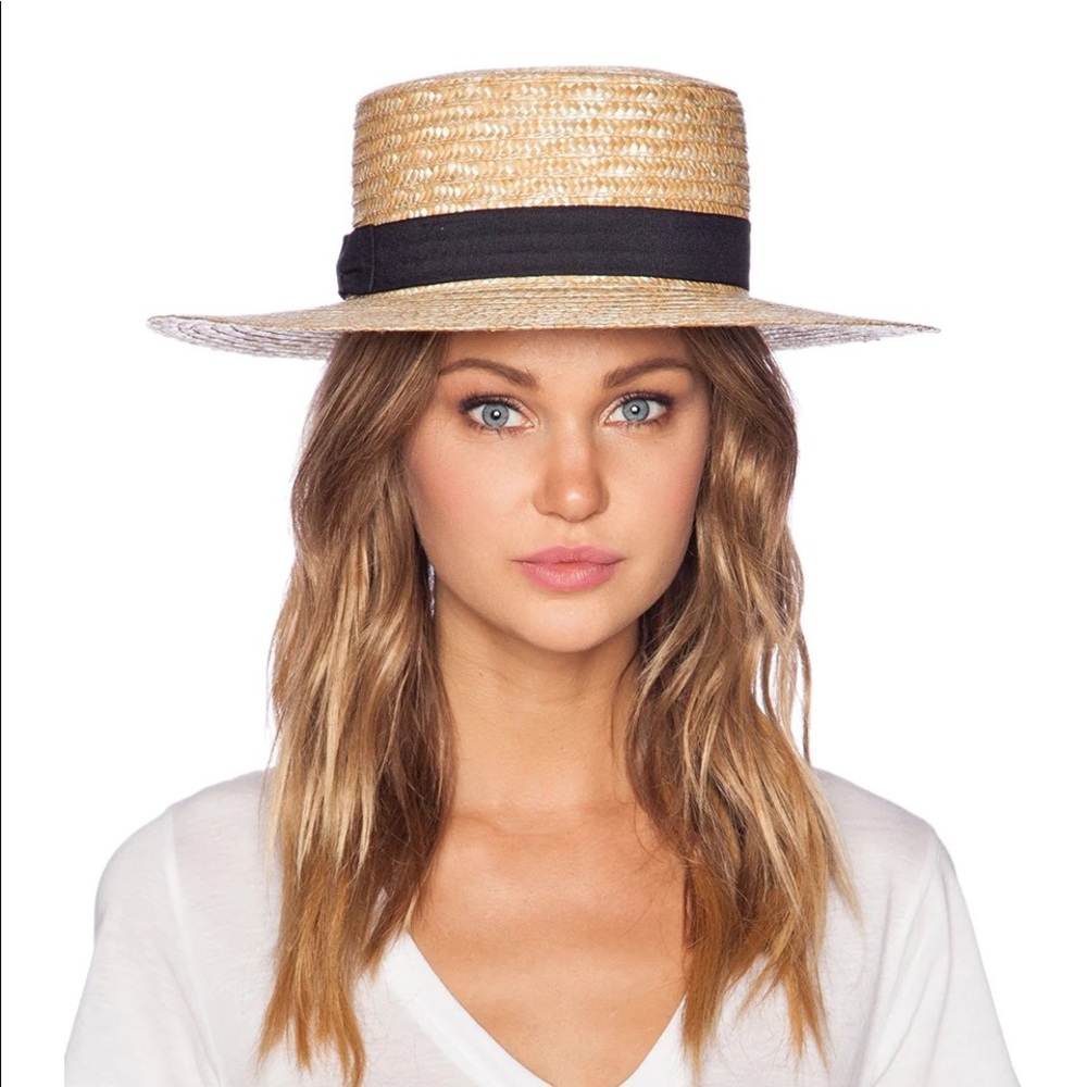 Lack of color Spencer boater hat